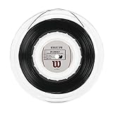 Wilson WRZ908100 Corda da Tennis Revolve Spin, Bobina 200 m, Unisex, Nero, 1.25 mm