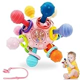 Giochi Sonaglio Neonato 0 3 6 9 12 Mesi Massaggia Gengive Neonati Anello per la Dentizione del...