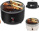 Smith & Barker Barbecue a carbonella, senza fumo, portatile, per picnic, campeggio, festival,...