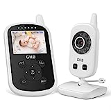 GHB Baby Monitor,Videocamera Schermo 2.4',950mAh Batteria,Comunicazione Bidirezionale,VOX Visione...