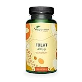 ACIDO FOLICO Vegavero® | 400 mcg | L-Metilfolato 5MTHF (Quatrefolic®) dall'Italia | L’UNICO...