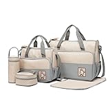 Miss Lulu 5pcs Borse Fasciatoio per neonati Set Multifunzione Pannolino Messenger Borsa da...