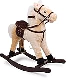 4101 Cavallo a dondolo 'Zottel' small foot, in legno e tessuto, con effetti sonori (suono di zoccoli...