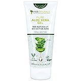 Pranaturals aloe vera gel 200 ml, gel lenitivo & idratante nutriente, idrata danneggiato pelle,...