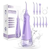 Sejoy Idropulsore Dentale Portatile Professionale, Idropulsore Dentale da Viaggio, Pulizia Denti, 5...