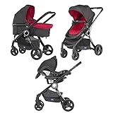 Chicco - Trio Urban Plus Trio, passeggino 3 in 1, passeggino compatto trasformabile in carrozzina,...