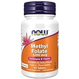 Now Foods, Methyl Folate (Acido Folico), 1.000 mcg, 90 Compresse vegane, Testato in Laboratorio,...
