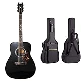 Yamaha F370 Chitarra Folk - Chitarra Acustica 4/4 in Legno - 6 Corde in Acciaio, Nero & CAHAYA...