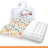 RUGUIES- Cuscino viscoelastico per bambini e neonati, ipoallergenico e traspirante- Cuscino per...