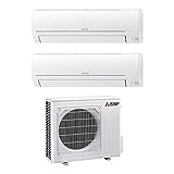 Climatizzatore Dual Split 12000 + 12000 Btu, Inverter, Classe A++/A+ Serie MSZ-HR