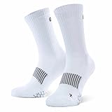 Eono Essentials Performance, calze per attività sportiva (confezione da 3), Unisex, colore: Bianco,...