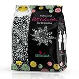 Dermawax 500 grammi Film Wax Nero con olio di cocco-Ceretta Brasiliana- Ceretta senza strisce-...