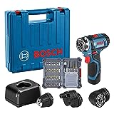 Bosch Professional Sistema 12V Trapano Avvitatore GSR 12V-15 FC (batteria 1x2,0 Ah, caricatore GAL...