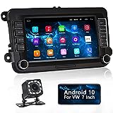 Podofo Android 2 Din Autoradio per VW Golf 5 6 Skoda Seat Polo Passat Tiguan, 7 Pollici Auto Radio...