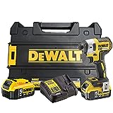 DEWALT DCF887P2-QW Trapano Avvitatore a Impulsi Attacco 1/4', 3 velocità, 5.0 Ah, Motore Brushless,...