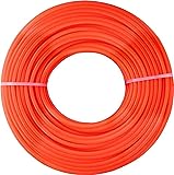 Dario Tools CMB322425 - Filo nylon per trimmer, 2,4 mm, 25 m, colore rosso