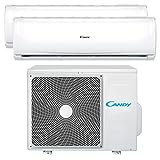 Candy, Condizionatore Smart Linea Pura, Climatizzatore Dualsplit con 1 Unità Esterna e 2 Interne...