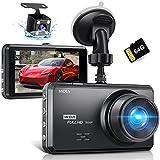 Miden 2.5K Doppia Dashcam,Scheda SD 64G,1600P+1080P FHD Telecamera per Auto,Dash cam Auto IPS 3.2'...