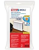 Tesa 05439-00000-00 Copritermosifoni Pre-Cucito Sui Lati, Bianco