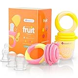 Ciuccio per Frutta Neonati Alimenti NatureBond (2 Pezzi) – Gioco per Stimolare la Dentizione dei...