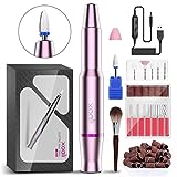 Xoali Fresa per Unghie 25000RPM, 12 in 1 Lima Elettrica per Unghie Professionale, Levigatrice per...