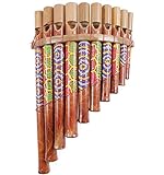Flauto di Pan in bambù - Decorazione in stile aborigeno, fabbricazione artigianale