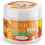 SantèLyfe Arnica per Cavalli uso Umano 98% 500ml, Arnica Gel FORTE, Estratto Puro, Crema Arnica...