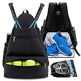 Victop Zaino da Tennis con Scomparto per Scarpe Borsa da Tennis Borsa da Racchetta Grande Borsa...