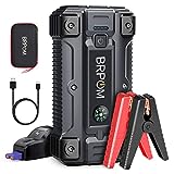 BRPOM Avviatore Batteria Auto, 3000A 23800mAh Avviatore di Emergenza per Auto/Moto, (Motori Fino a...