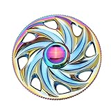 3-5 Mins Fidget Spinner EDC Hand Fidget Toy, Multicoloured Steering Wheel Rainbow Electroplating...