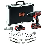 Black+Decker Bdcdc18Bafc Trapano Avvitatore A Batteria, Nero Arancione, ‎35 x 28.5 x 9.5 cm; 997.9...