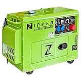 Zipper ZI-STE7500DSH - Generatore di corrente diesel, 940x540x765