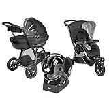 Chicco Trio Activ3 Passeggino Trio 3In1 Sistema Modulare Con Car Kit, Passeggino 3 Ruote, Nero,...