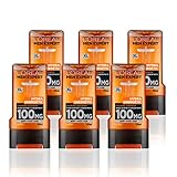 L'Oréal Men Expert Hydra Energetic Gel doccia da uomo, 300 ml, confezione da 6, confezione da 6