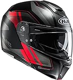 Casco moto HJC RPHA 90 TANISK MC1SF, Nero/Rosso, S