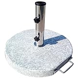 BMDHA Mobile Base per Ombrellone, Base Ombrellone da Giardino con Ruote E Maniglia, Resistente alle...