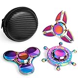 Fidget Fingers Hand Spinners Metal Focus Decompressione Fidgets Giocattolo in acciaio inox per dita...