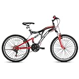 GERONI Bici Bicicletta MTB Hunter 20'' Pollici BIAMMORTIZZATA Cambio Shimano 21 Velocita' Mountain...