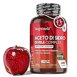 Aceto di Sidro di Mele 180 Capsule Vegane con Curcuma, Pepe di Caienna e Zenzero - Apple Cider...