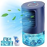 Condizionatore Portatile Personale, 4-in-1 Raffrescatore Ventilatore Umidificatore Depuratore,...