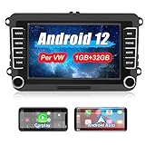 AWESAFE Autoradio Android 12 [1G+32GB] con CarPlay/Android Auto per VW Golf 5 6 Plus Polo Passat...
