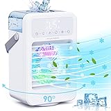 Condizionatore Portatile, FIVANGIN Climatizzatore Portatile con 5 Velocità, Timer 8H, Oscillazione...