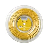 Luxilon WRZ990144 Corda da Tennis 4G Rough, Bobina 200 m, Unisex, Colore Oro, 1.25 mm