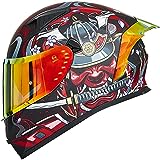 ILM Casco moto integrale per uomo e donna-Casco moto con 2 visiere Compatibile con Pinlock...