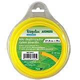 Riegolux 107637 - Filo per decespugliatore in Nylon Rotondo, Giallo, 1,6 mm x 25 m