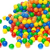 LittleTom 50 Piscine di Palline 5,5cm Palline di plastica Colorate Gioco per Bambini