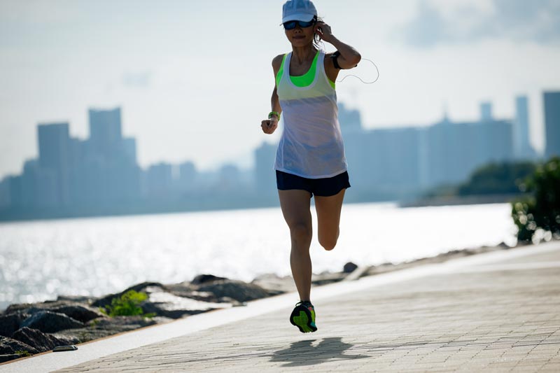 Cappello da running materiali