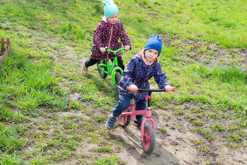 bici senza pedali senza freni