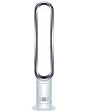 Dyson Cool AM07 - Ventilatore con telecomando, 100 cm, timer 9 ore, silenzioso, bianco/argento,...
