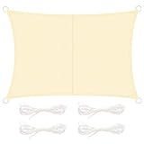 DIDUDE Tenda a Vela Ombreggiante Impermeabile Rettangolare 2x3 m con Corde,Tenda da Sole in Tessuto...